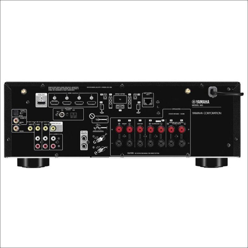 AV ресівер Yamaha RX-V585 Black Основне Фото №2