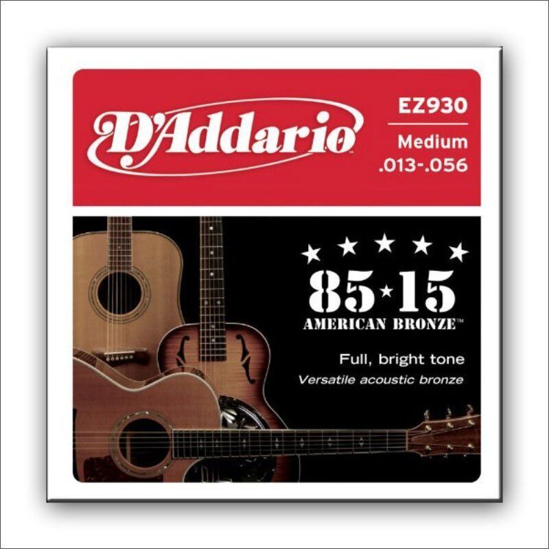 Струны акустика D`Addario Bronze 13-56 Medium Основное Фото №2