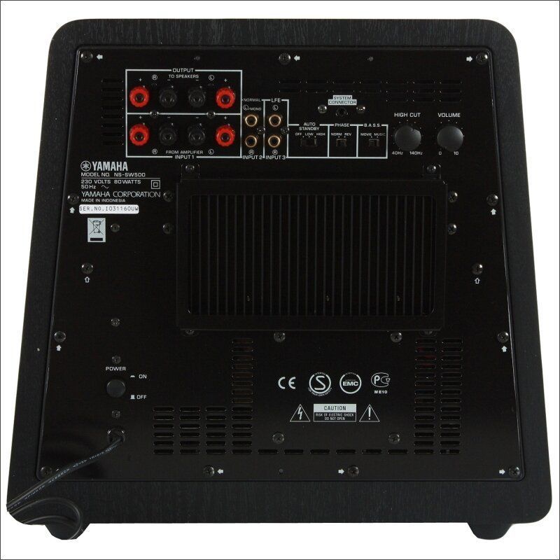 Активный сабвуфер Yamaha NS-SW500 Brown Основное Фото №2