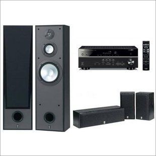 Комплект акустики Yamaha Kino System 485: RX-V485 NS-8390 NS-P51 Black Основне Фото №1